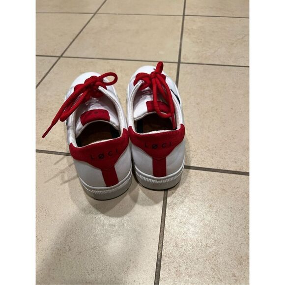 LOCI ELEVEN TRAINER OCEAN: WHITE/RED/NAVY size EU39  US 8 women  NWOT$170 - Picture 5 of 11